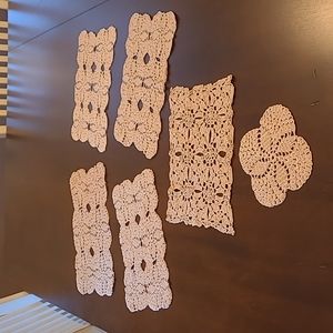 Vintage Crochet Doilies (6 in group)